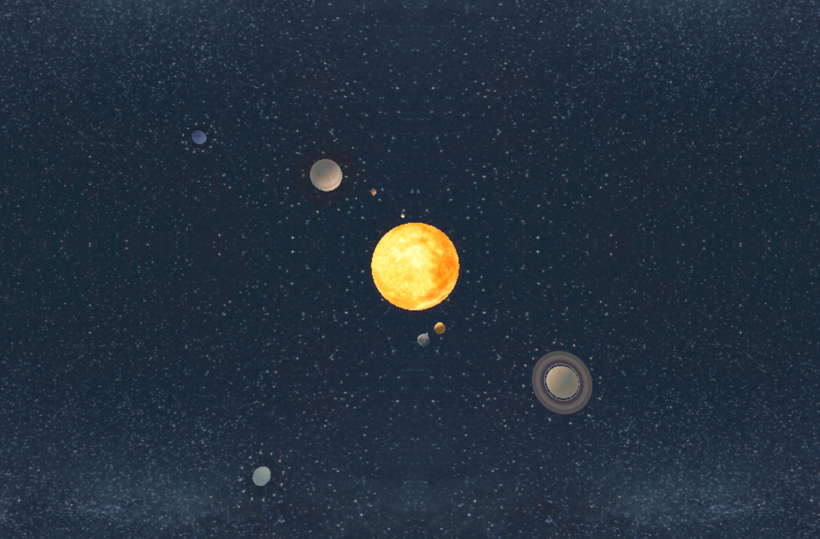 View of planets